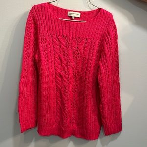 Jones New York sweater, size M, hot pink